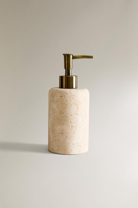 Travertine bath accessories