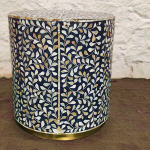 Azure Blossom End Table