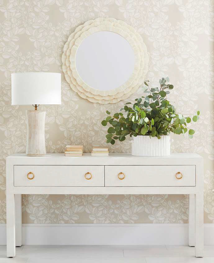 Astraia Round Inlay Mirror