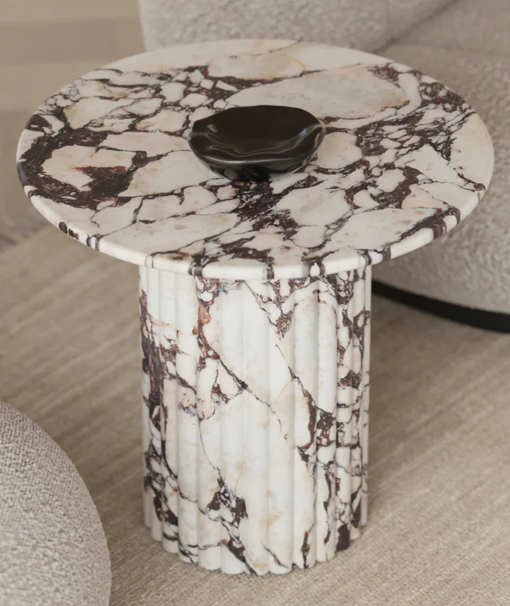 Yin yang End Marble table