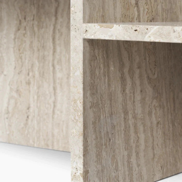 Symmetry Travertine Coffee Table