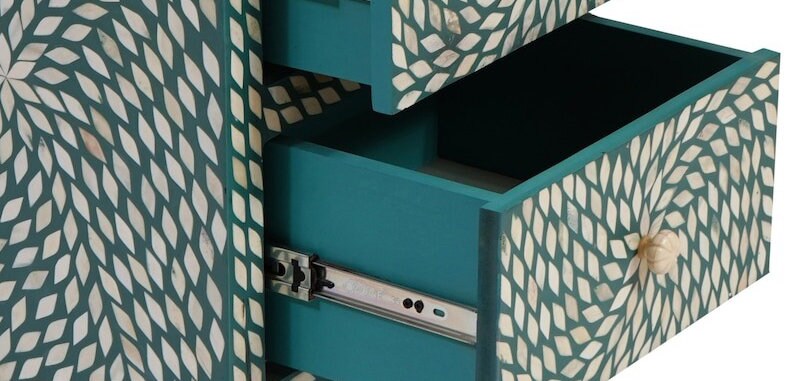 Emerald Elegance Bedside