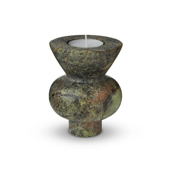 Iliana Candle Stand (Set of 2) // Marble Candlestick Holder