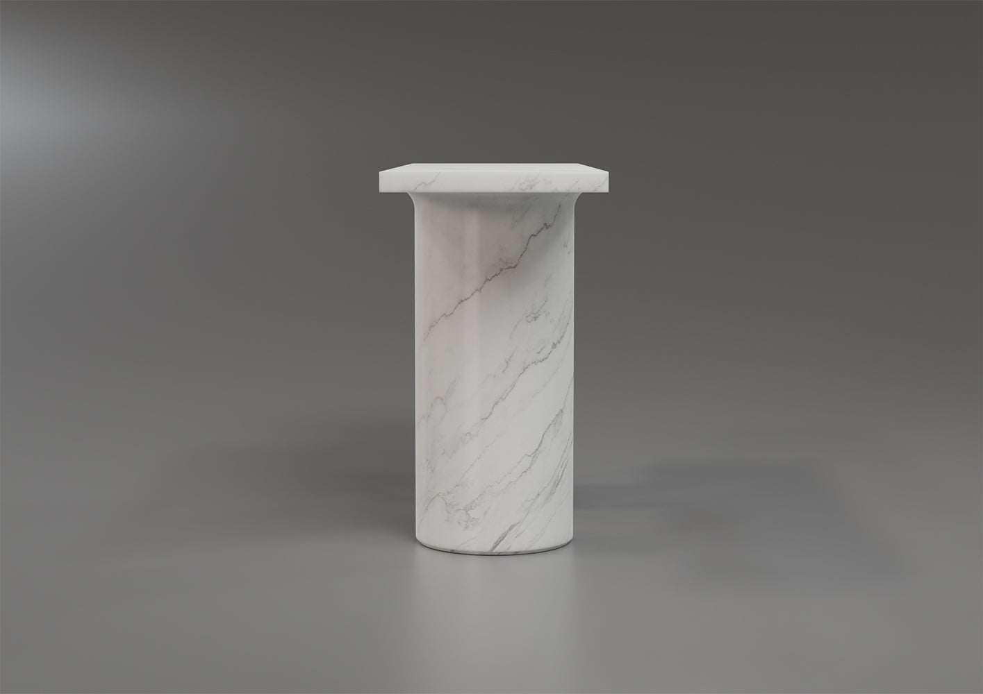 Arcus Console Table // White Arabescato