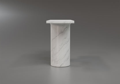 Arcus Console Table // White Arabescato