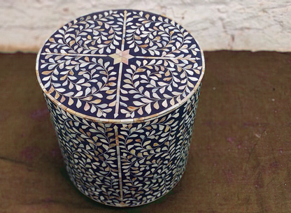 Azure Blossom End Table