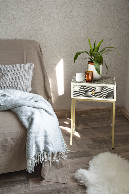 Cardinal Inlay Bedside table