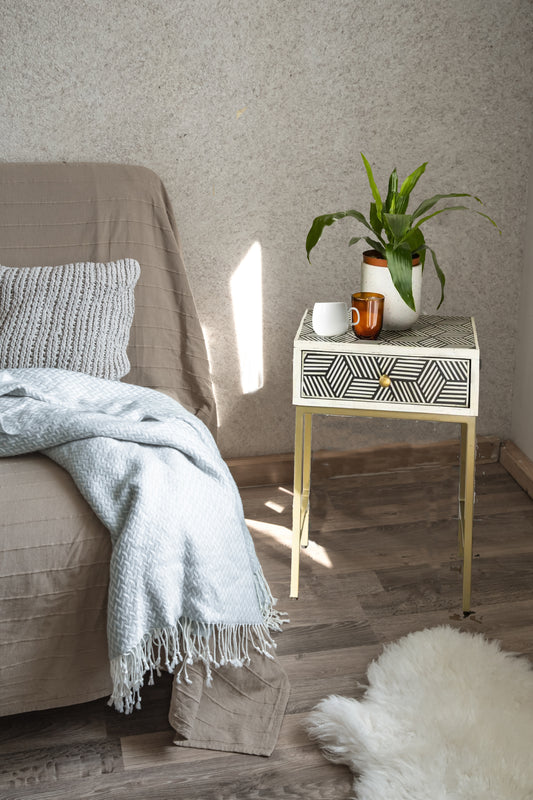 Cardinal Inlay Bedside table