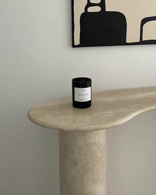 Faneel Console Table // Travertine