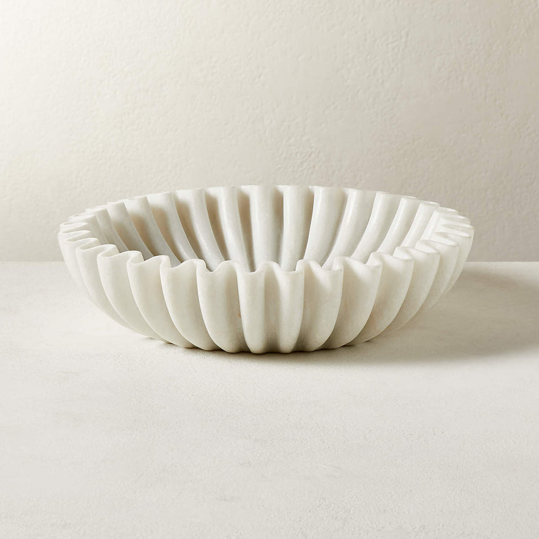 Ruffle Marble Bowl // Marble