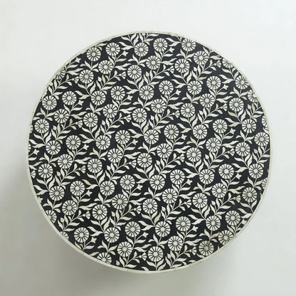 Ebony Petal Inlay Coffee Table