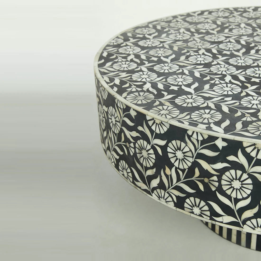 Ebony Petal Inlay Coffee Table