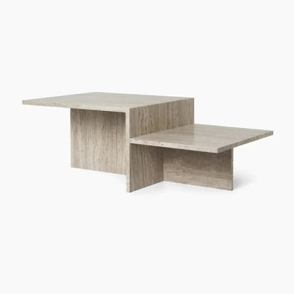Symmetry Travertine Coffee Table
