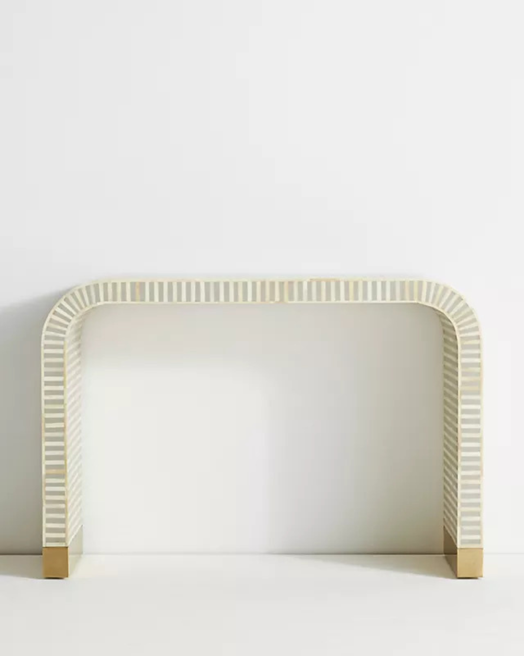 Waterfall inlay console table discount