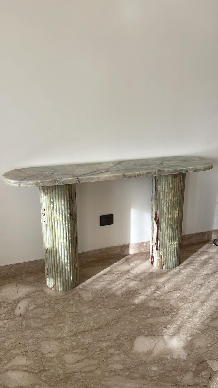 Fluted Console Table