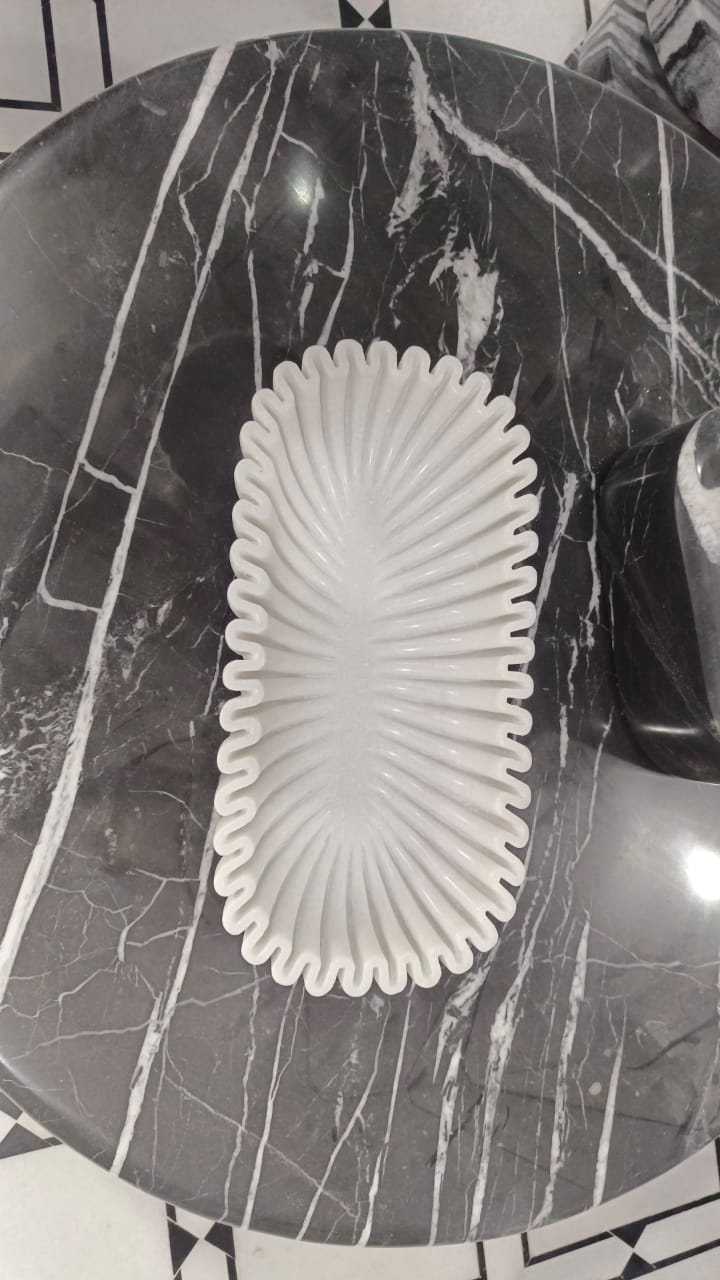 Raffle Oval Bowl Marble