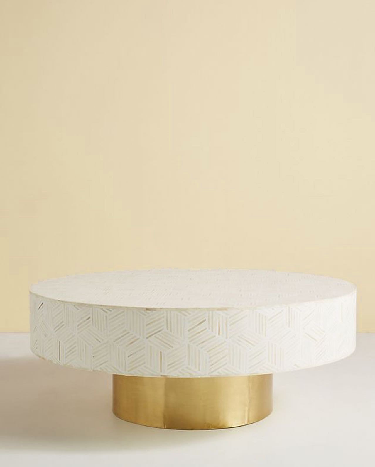 Striped Inlay Coffee Table