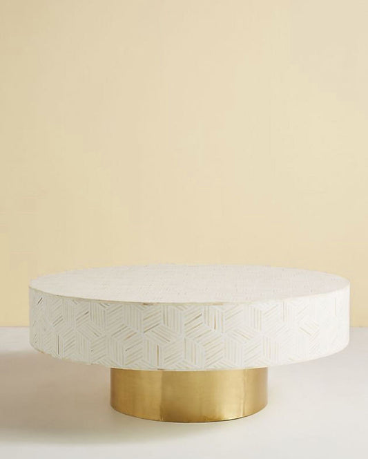 Striped Inlay Coffee Table
